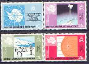 British Antarctic Territory 1981 20th Anniversary of Antarctic Treaty set of 4 unmounted mint, SG 99-102