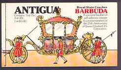 Booklet - Barbuda 1978 Coronation 25th Anniversary $7.25 booklet, pristine, SG SB2