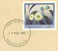 Australia 1982 Tasmanian Blue Gum 27c postal stationery envelope with first day cancellation