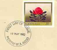 Australia 1982 The Waratah 27c postal stationery envelope with first day cancellation