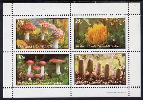 Bernera 1981 Fungi perf set of 4 values (10p to 75p) unmounted mint