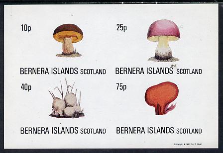 Bernera 1981 Fungi imperf set of 4 values complete (10p to 75p) unmounted mint