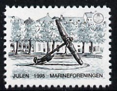 Cinderella - Denmark (Nyhavn) 1995 Christmas (Marine Artefacts) perf label showing Anchor unmounted mint