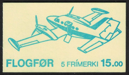 1985 Denmark/Faroe Islands Scott #134-138 Booklet Aircraft Mint & Complete