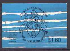 Booklet - Turks & Caicos Islands 1977 Silver Jubilee $1.60 booklet complete and pristine, SG SB1