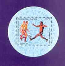 Burkina Faso 1985 Football World Cup perf m/sheet unmounted mint, SG MS763
