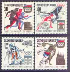Czechoslovakia 1971 Olympic Committee perf set of 4 unmounted mint, SG 2011-14