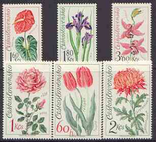 Czechoslovakia 1973 Olomouc Flower Show perf set of 6 unmounted mint, SG 2110-15