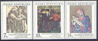 Czech Republic 1994 Art - 2nd issue perf set of 3 unmounted mint, SG 62-64