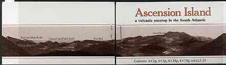 Booklet - Ascension 1981 'A volcanic Outcrop' £1.20 booklet complete (Brown cover containing Flowers stamps) very fine, SG SB3