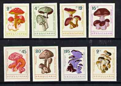 Bulgaria 1962 Fungi imperf set of 8 unmounted mint, as SG 1274-81