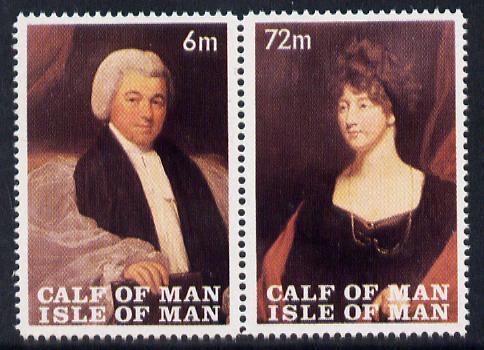 Calf of Man 1968 Paintings from Manx Museum #2 perf set of 2 unmounted mint (Rosen CA117-18)