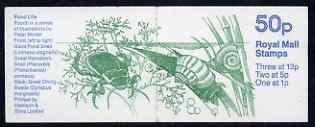 GB Booklet - 87 Pond Life #4 (Snails & Beetles) 50p booklet complete, SG FB36
