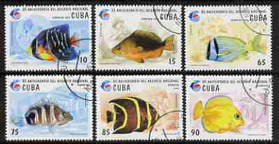 Cuba 1995 National Aquarium perf set of 6 cto used, SG 3956-61