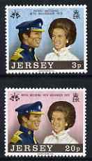 Jersey 1973 Royal Wedding set of 2 unmounted mint, SG 97-98