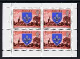 Booklet - Jersey 1976 St Mary's Church 5p booklet pane of 4 unmounted mint, SG 139a,