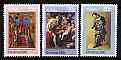 Australia 1980 Christmas (Works of Art) perf set of 3 unmounted mint, SG 758-60*
