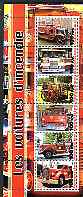 Benin 2003 Fire Engines #1 perf sheetlet containing 6 values cto used