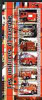 Benin 2003 Fire Engines #2 perf sheetlet containing 6 values cto used