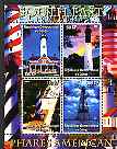 Congo 2004 Lighthouses of America (South East) perf sheetlet containing 4 values cto used