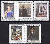 Czechoslovakia 1985 Art (19th Series) perf set of 5 unmounted mint, SG 2810-14