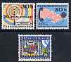 Czechoslovakia 1973 Telecommunications Anniversaries set of 3 unmounted mint, SG 2100-02