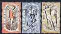 Czechoslovakia 1960 2nd National Spartacist Games (1st Issue) perf set of 3 unmounted mint, SG 1133-35