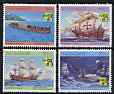 Bahamas 1999 Australia '99 Stamp Exhibition - Maritime history perf set of 4 unmounted mint, SG 1168-71