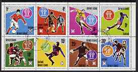 Bernera 1978 Football World Cup perf set of 8 values (1p to 30p) fine cto used