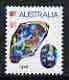 Australia 1974 Opal 8c (gemstone) surch 9c in red unmounted mint, SG 579