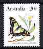 Australia 1981-83 MacLeay's Swallowtail butterfly 20c from Wildlife def set unmounted mint, SG 787*