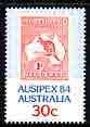 Australia 1984 'Ausipex' International Stamp Exhib 30c unmounted mint, SG 944*