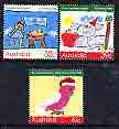 Australia 1988 Children's Christmas Paintings set of 3 unmounted mint, SG 1165-67