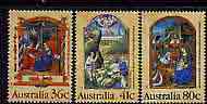 Australia 1989 Illuminated Manuscripts set of 3 unmounted mint, SG 1225-27