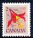 Canada 1977-86 Red Columbine 2c unmounted mint, from def set, SG 857*