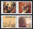 Canada 1979 Centenary of Royal Canadian Academy of Arts set of 4 (2 x se-tenant pairs) unmounted mint, SG 972-5
