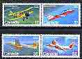 Canada 1981 Canadian aircraft (3rd Series) set of 4 (2 x se-tenant pairs) unmounted mint, SG 1026-29