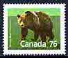 Canada 1988 Brown Bear 76c from Canadian Mammals & Architecture set unmounted mint, SG 1275