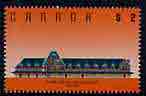 Canada 1988 McAdam Railway Station New Brunswick $2 from Canadian Mammals & Architecture set unmounted mint, SG 1278