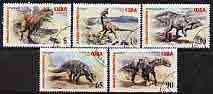 Cuba 2005 Dinosaurs perf set of 5 cto used