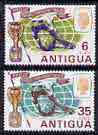 Antigua 1966 Football World Cup perf set of 2 unmounted mint, SG 176-77*