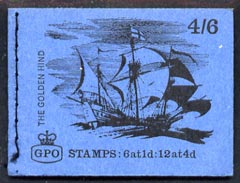 GB Booklet - 1968-70 Ships - Golden Hind 4s6d booklet (Sept 1968) complete and fine SG LP47