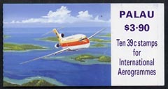 Booklet - Palau 1989 $3.90 Aircraft booklet complete