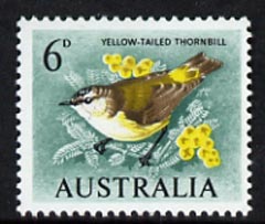 Australia 1964-65 Thornbill 6d from Birds def set, unmounted mint, SG 363