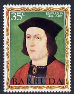 Barbuda 1970-71 English Monarchs SG 57 Edward IV unmounted mint*