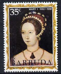 Barbuda 1970-71 English Monarchs SG 64 Mary I unmounted mint*