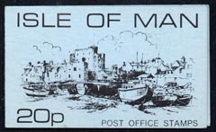 Booklet - Isle of Man 1976-79 Castletown Harbour 20p Sachet Booklet (blue cover) complete