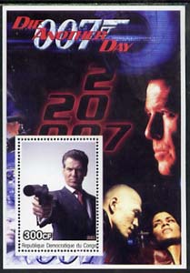 Congo 2003 James Bond Movies #20 - Die Another Day perf s/sheet unmounted mint