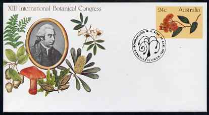 Australia 1981 International Botanical Congress 24c postal stationery envelope with special illustrated Booragoon first day cancellation