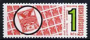 Czechoslovakia 1970 Stamp Day 1k unmounted mint, SG1929